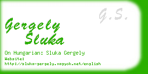 gergely sluka business card